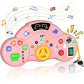 Montessori Busy Board Switch LED Light Game - Pink