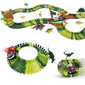 Dinosaur Electric Flexible Rail Track Toy 142 Piece Set