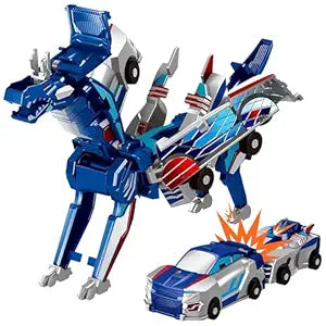 2-in-1 Magnetic Transforming Car to Dragon Toy
