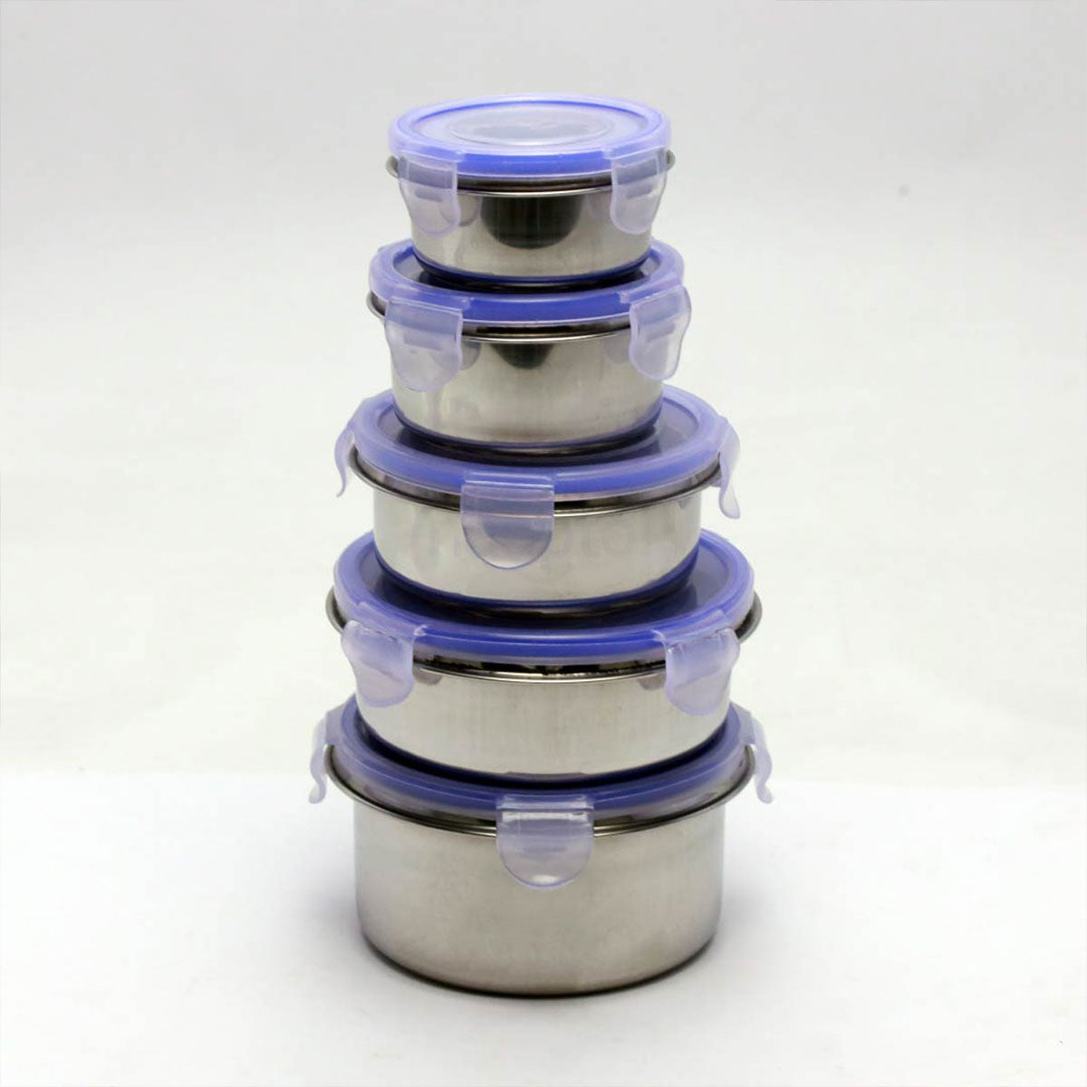 Stainless Steel Airtight Box - Set of 5