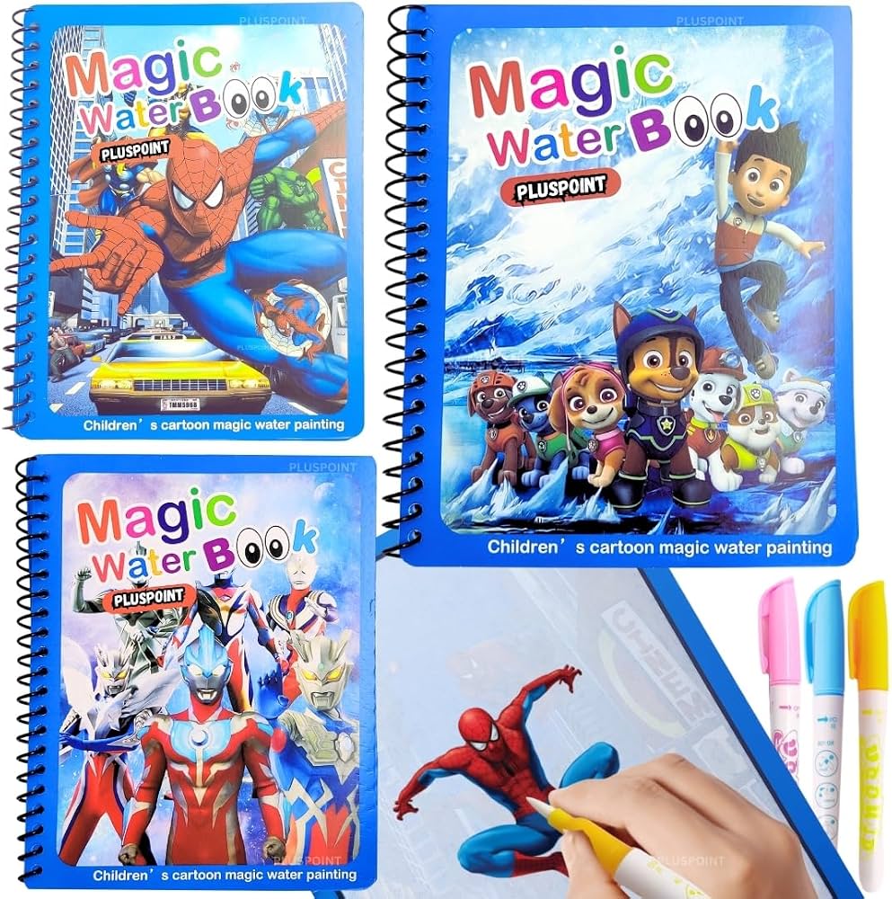 Magic Watercolour Books For Kids - Set of 3