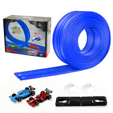 15 ft Flexible Double-Sided Racetrack Toy - Blue