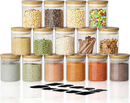 15-Piece Stackable Spice Jars