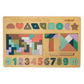 Wooden Pattern Shape 5-in-1 Toy