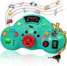 Montessori Busy Board Switch LED Light Game - Green