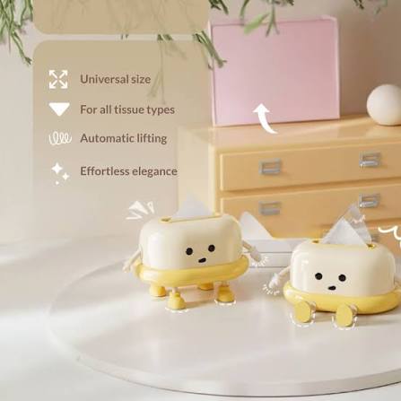 Cute Charming Eye Tissue Holder Box - Set of 1
