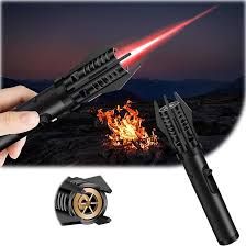 Safety Locked Mini Durable Metal Torch Lighter - Black