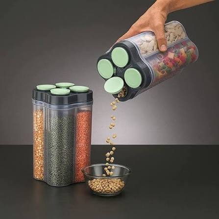 Multi-Section Container with Lid