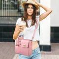 Outdoor Portable Crossbody Water Cup Storage Bag - Pink