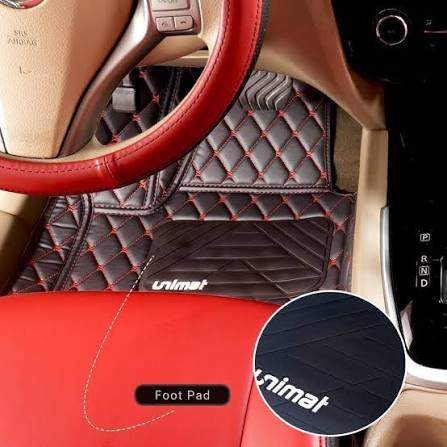 5-piece waterproof leather car mat set