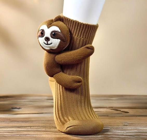 3D Knitted Animal Winter Socks