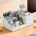 Aesthetic White Desk Organizer