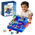 Car Adventure Rescue Track Set Educational Toy - Blue